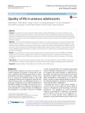 Quality of life in anxious adolescents