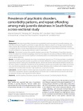Prevalence of psychiatric disorders, comorbidity patterns, and repeat offending among male juvenile detainees in South Korea: A cross-sectional study