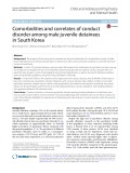 Comorbidities and correlates of conduct disorder among male juvenile detainees in South Korea