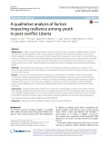 A qualitative analysis of factors impacting resilience among youth in post-conflict Liberia
