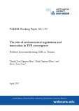 The role of environmental regulations and innovation in TFP convergence - Evidence from manufacturing SMEs in Vietnam