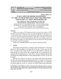 Sử dụng chỉ số TDI (Trophic diatom index) của thực vật phù du để đánh giá trạng thái dinh dưỡng ở một số thủy vực trong thành phố Bến Tre