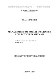 Summary of doctoral thesis: Management of social insurance collection in Vietnam