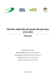 Báo cáo Việt Nam nhập khẩu gỗ nguyên liệu giai đoạn 2013-2015: Tổng quan