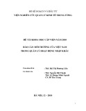 Đề tài khoa học cấp viện năm 2010: Rào cản môi trường của Việt Nam trong quản lý hoạt động nhập khẩu