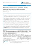 Parenting and depressive symptoms among adolescents in four Caribbean societies