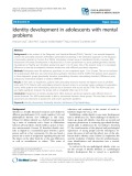 Identity development in adolescents with mental problems