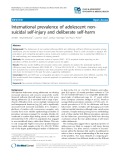 International prevalence of adolescent nonsuicidal self-injury and deliberate self-harm