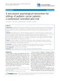 A two-session psychological intervention for siblings of pediatric cancer patients: A randomized controlled pilot trial