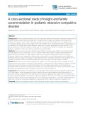 A cross-sectional study of insight and family accommodation in pediatric obsessive-compulsive disorder
