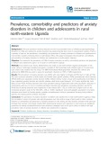 Prevalence, comorbidity and predictors of anxiety disorders in children and adolescents in rural north-eastern Uganda