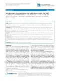 Predicting aggression in children with ADHD