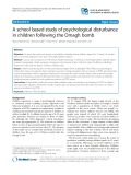 A school based study of psychological disturbance in children following the Omagh bomb