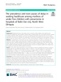 The prevalence and root causes of delay in seeking healthcare among mothers of under five children with pneumonia in hospitals of Bahir Dar city, North West Ethiopia