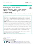 Predicting the serum digoxin concentrations of infants in the neonatal intensive care unit through an artificial neural network