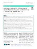Differences in attitudes to feeding post repair of Gastroschisis and development of a standardized feeding protocol