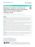 Mapping the prevalence and nature of drug related problems among hospitalised children in the United Kingdom: A systematic review