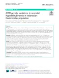 G6PD genetic variations in neonatal Hyperbilirubinemia in Indonesian Deutromalay population