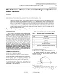 Shot performance influence factors correlation degree analysis based on genetic algorithms