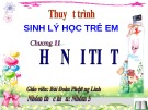 Bài thuyết trình Sinh lý học trẻ em – Chương 11: Hệ nội tiết