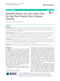 Kawasaki disease: Two case reports from the Aga Khan Hospital, Dar es SalaamTanzania