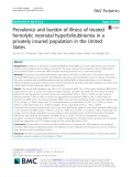 Prevalence and burden of illness of treated hemolytic neonatal hyperbilirubinemia in a privately insured population in the United States