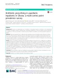 Antibiotic prescribing in paediatric inpatients in Ghana: A multi-centre point prevalence survey