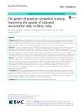 The power of practice: Simulation training improving the quality of neonatal resuscitation skills in Bihar, India