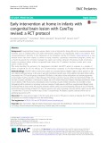 Early intervention at home in infants with congenital brain lesion with CareToy revised: A RCT protocol