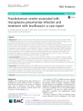 Pseudotumour cerebri associated with mycoplasma pneumoniae infection and treatment with levofloxacin: A case report