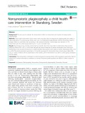 Nonsynostotic plagiocephaly: A child health care intervention in Skaraborg, Sweden