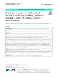 Oral diseases and oral health related behaviors in adolescents living in Maasai population areas of Tanzania: A crosssectional study