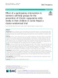 Effect of a participatory intervention in women’s self-help groups for the prevention of chronic suppurative otitis media in their children in Jumla Nepal: A cluster-randomised trial