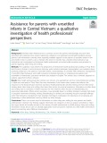 Assistance for parents with unsettled infants in Central Vietnam: A qualitative investigation of health professionals’ perspectives