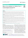 Effects of air pollution on children from a socioecological perspective