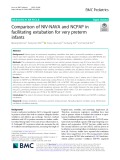 Comparison of NIV-NAVA and NCPAP in facilitating extubation for very preterm infants