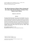 The market reaction of bonus shares issuing and the lottery-like stock preference: Evidence from Chinese stock market