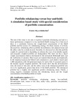 Portfolio rebalancing versus buy-and-hold: A simulation based study with special consideration of portfolio concentration
