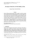 The impact of bank size on profit stability in China