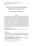 Asymmetry and leverage effect of political risk on volatility: The case of BIST sub-sector
