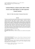 Technical efficiency of banks and the effects of risk factors on the bank efficiency in gulf cooperation council countries