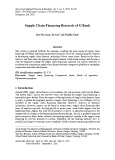 Supply chain financing research of G bank