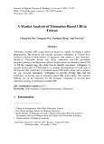 A market analysis of telematics-based UBI in Taiwan