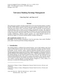 Taiwanese banking earnings management