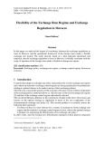 Flexibility of the exchange rate regime and exchange regulation in Morocco