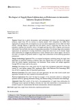The impact of supply chain collaboration on performance in automotive industry: Empirical evidence