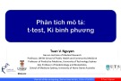 Bài giảng Phân tích mô tả: T-test, Ki bình phương