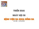 Bài giảng Triển khai ngày hội 5S bệnh viện Đa khoa Đống Đa Hà Nội