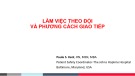 Bài giảng Làm việc theo đội và phương cách giao tiếp