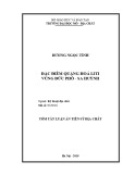 Tóm tắt Luận án tiến sĩ Địa chất: Đặc điểm quặng hoá Li ở vùng Đức Phổ - Sa Huỳnh